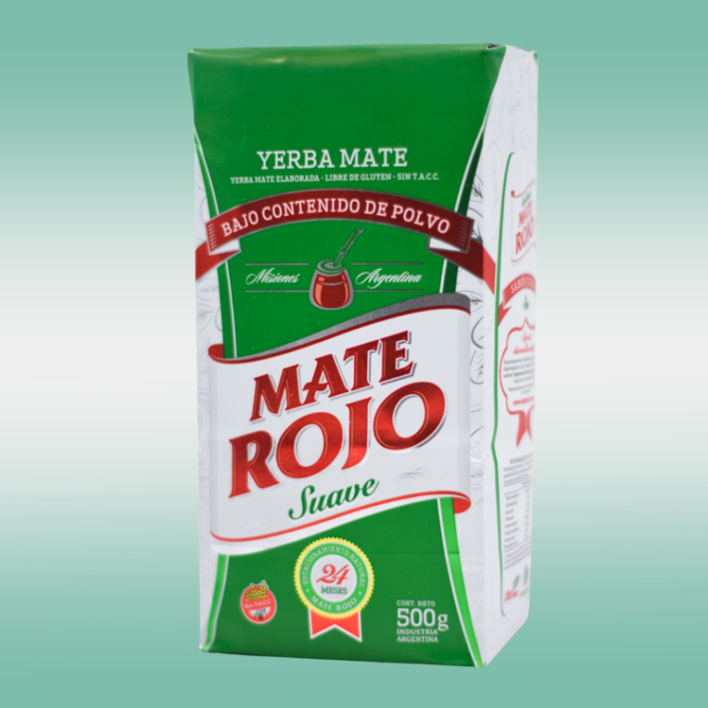yerba mate rojo suave 500g