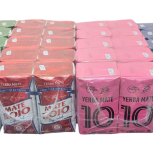 Pack minorista 40kg surtido Yerba Mate Rojo y Mate 10 Molinos La Misión